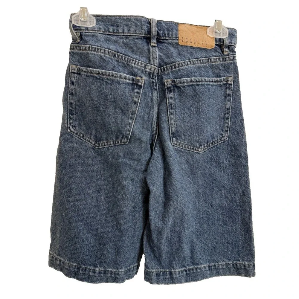 PacSun Extreme Jort Women’s Denim Shorts Size 22 Blue High Rise Long Jean Shorts